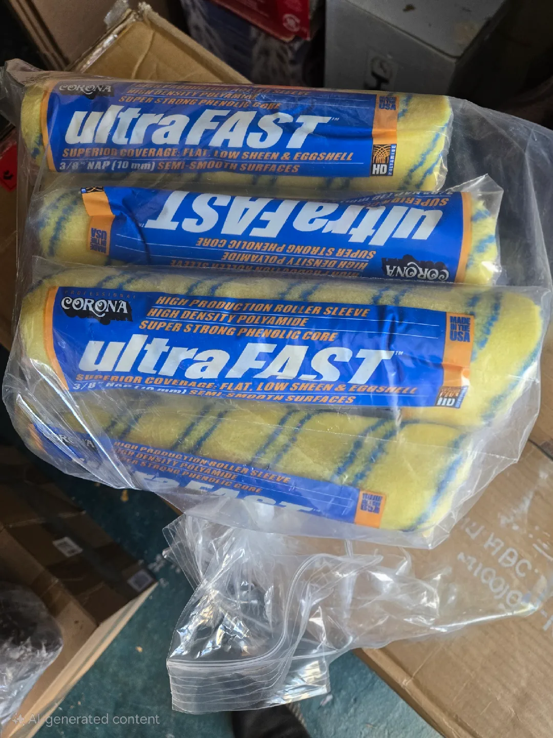 New Corona UltraFast Cover 3/8" nap paint roller image indicator(2)