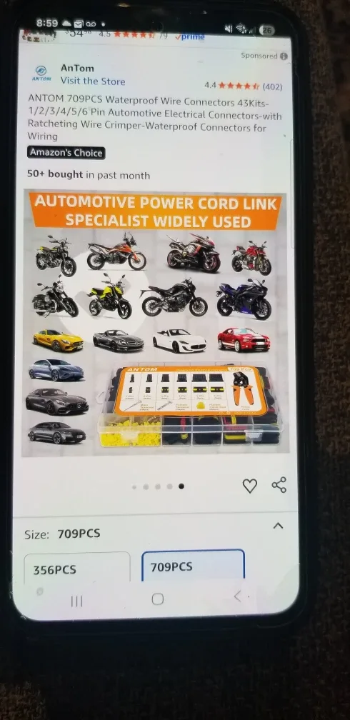 ANTOM 709PCS Waterproof Wire Connectors image indicator(3)