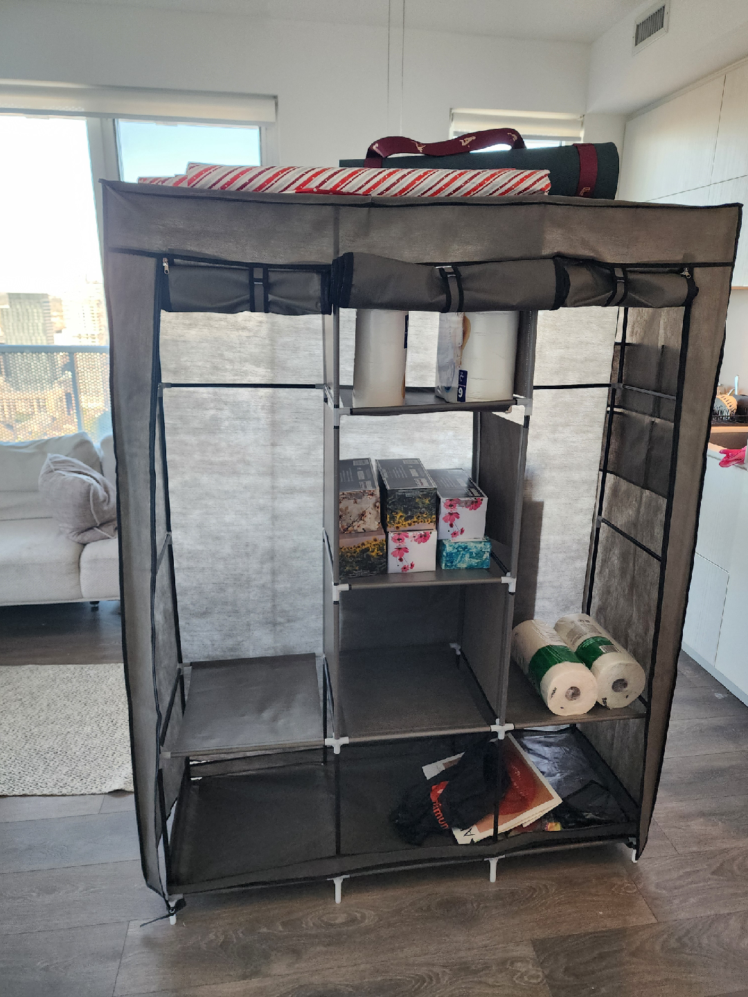 Portable Closet Organizer Wardrobe - photo 3