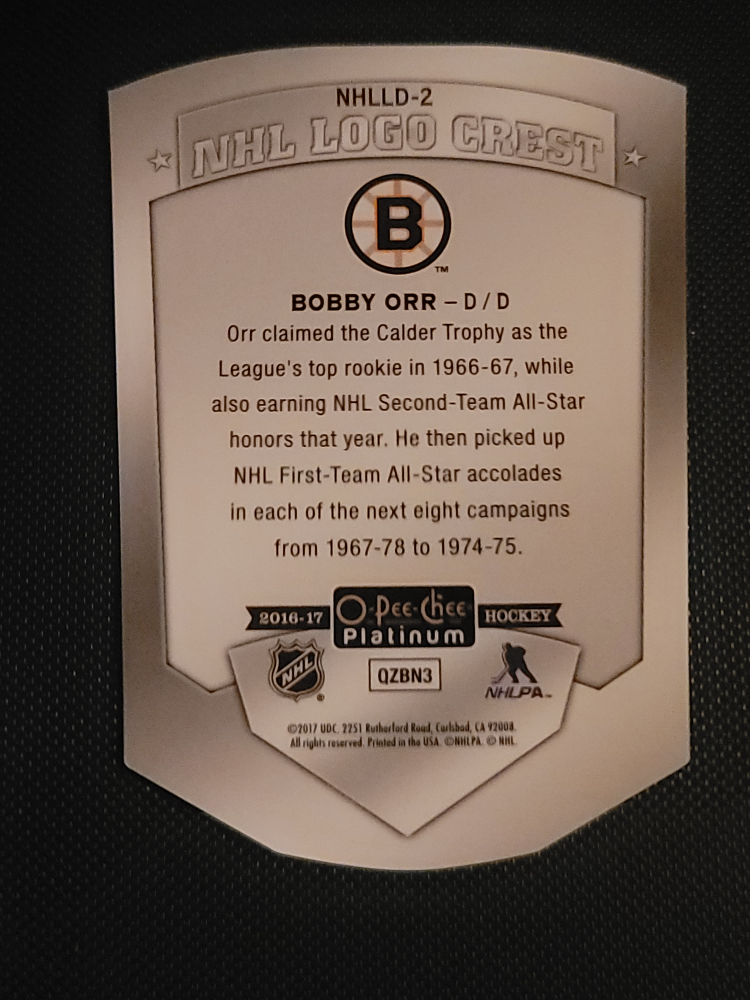 Bobby Orr Bruins O-Pee-Chee Platinum Hockey Card - photo 2