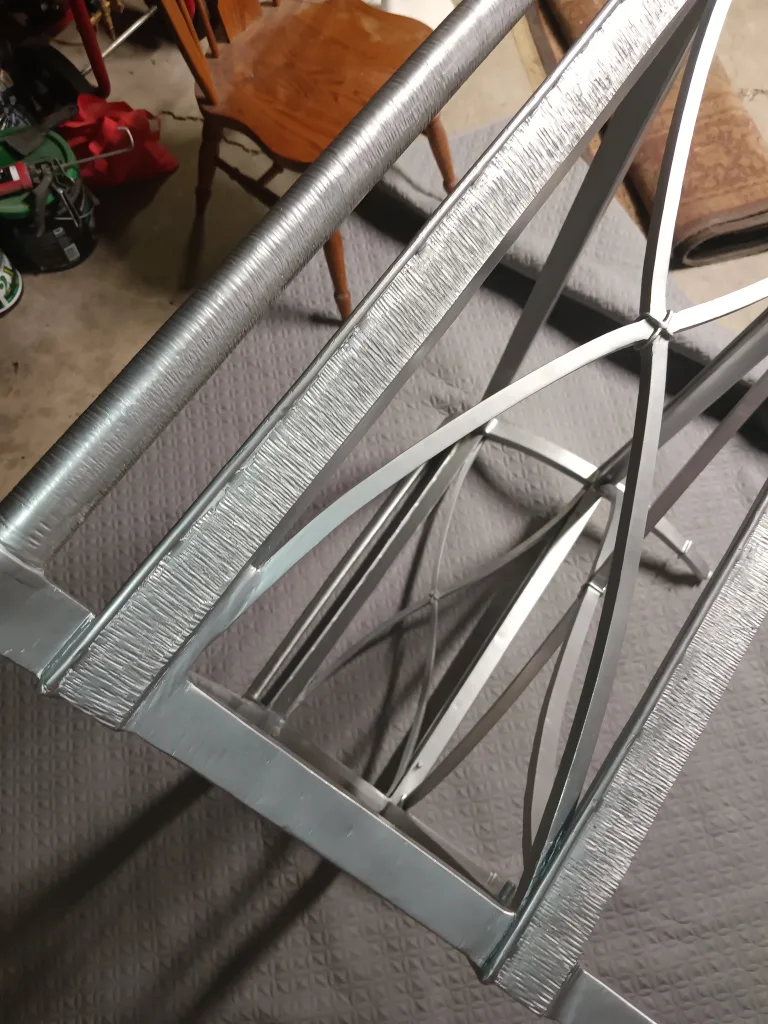 Silver Metal & Glass Coffee Table image indicator(9)