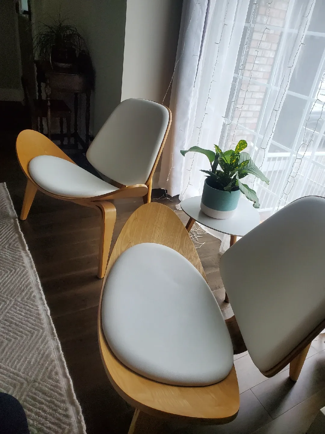 Hans Wegner Style  Shell Chair  - each $165.00, $300.00 pair image indicator(3)