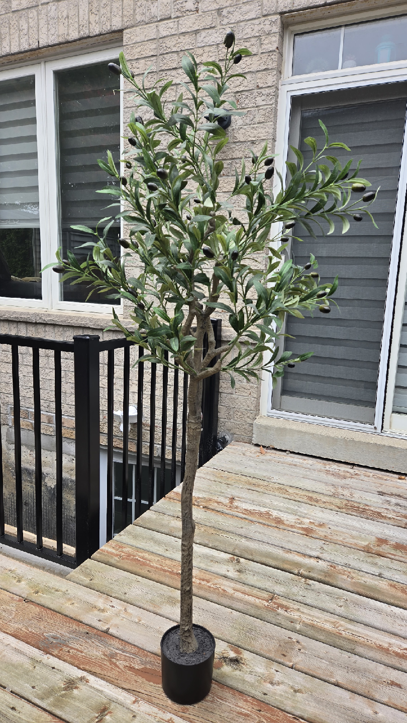 5ft Faux Olive Tree - set of 2 - photo 3