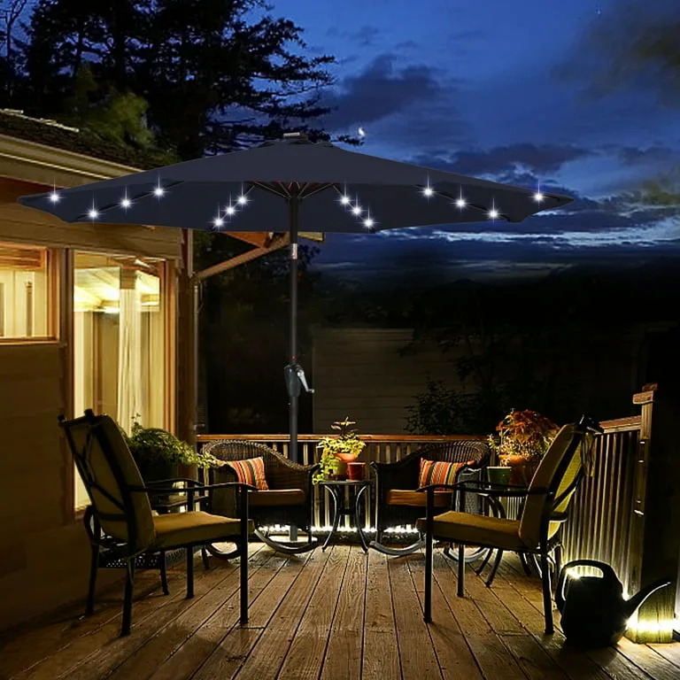 NEW Solar LED Patio Umbrella - 7.5 ft image indicator(3)