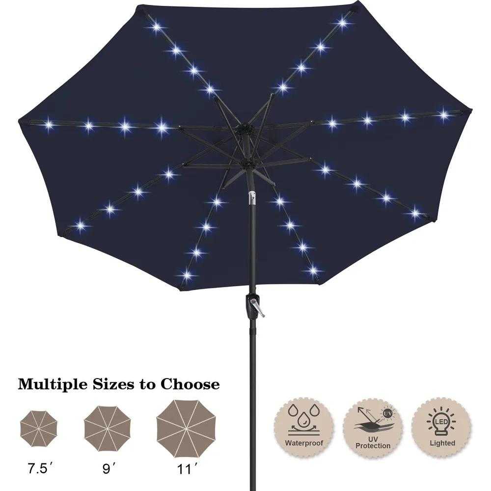 NEW Solar LED Patio Umbrella - 7.5 ft image indicator(5)