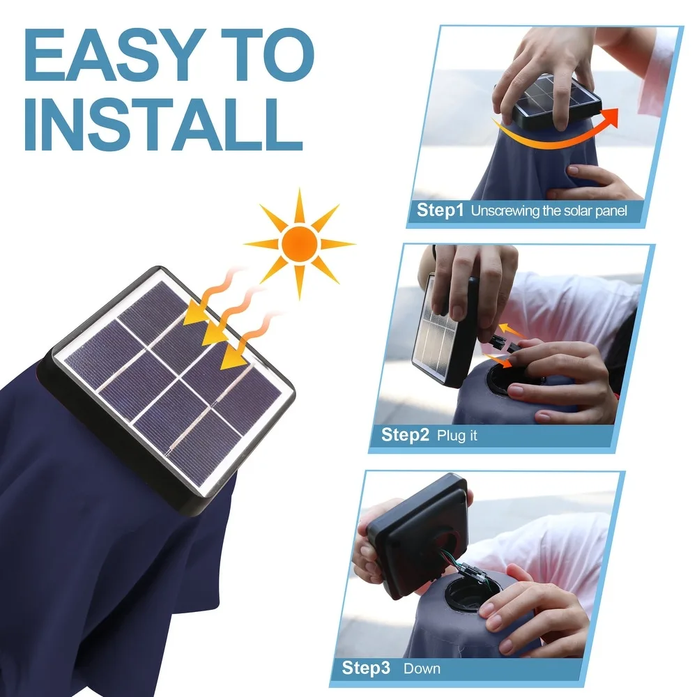 NEW Solar LED Patio Umbrella - 7.5 ft image indicator(6)