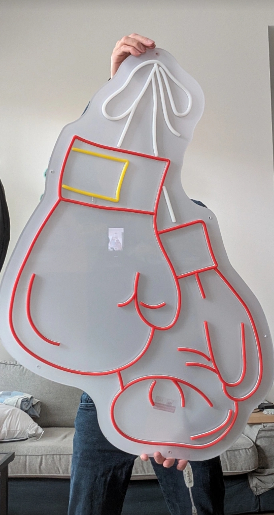 XXL Boxing Gloves Neon Sign