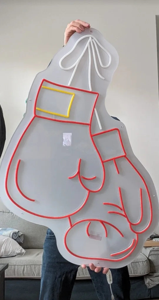 XXL Boxing Gloves Neon Sign thumbnail