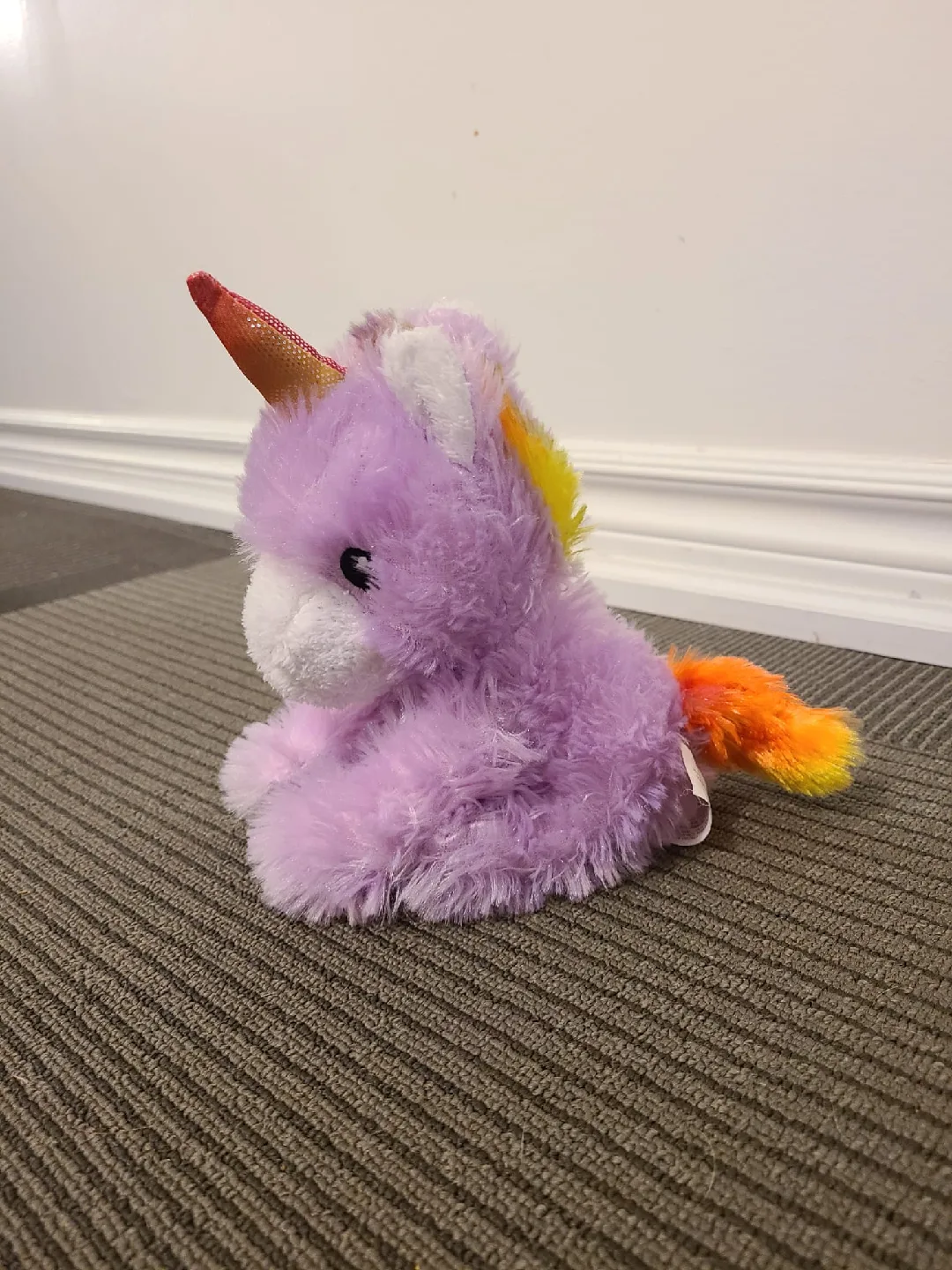 Purple and Rainbow Unicorn Plush Toy thumbnail