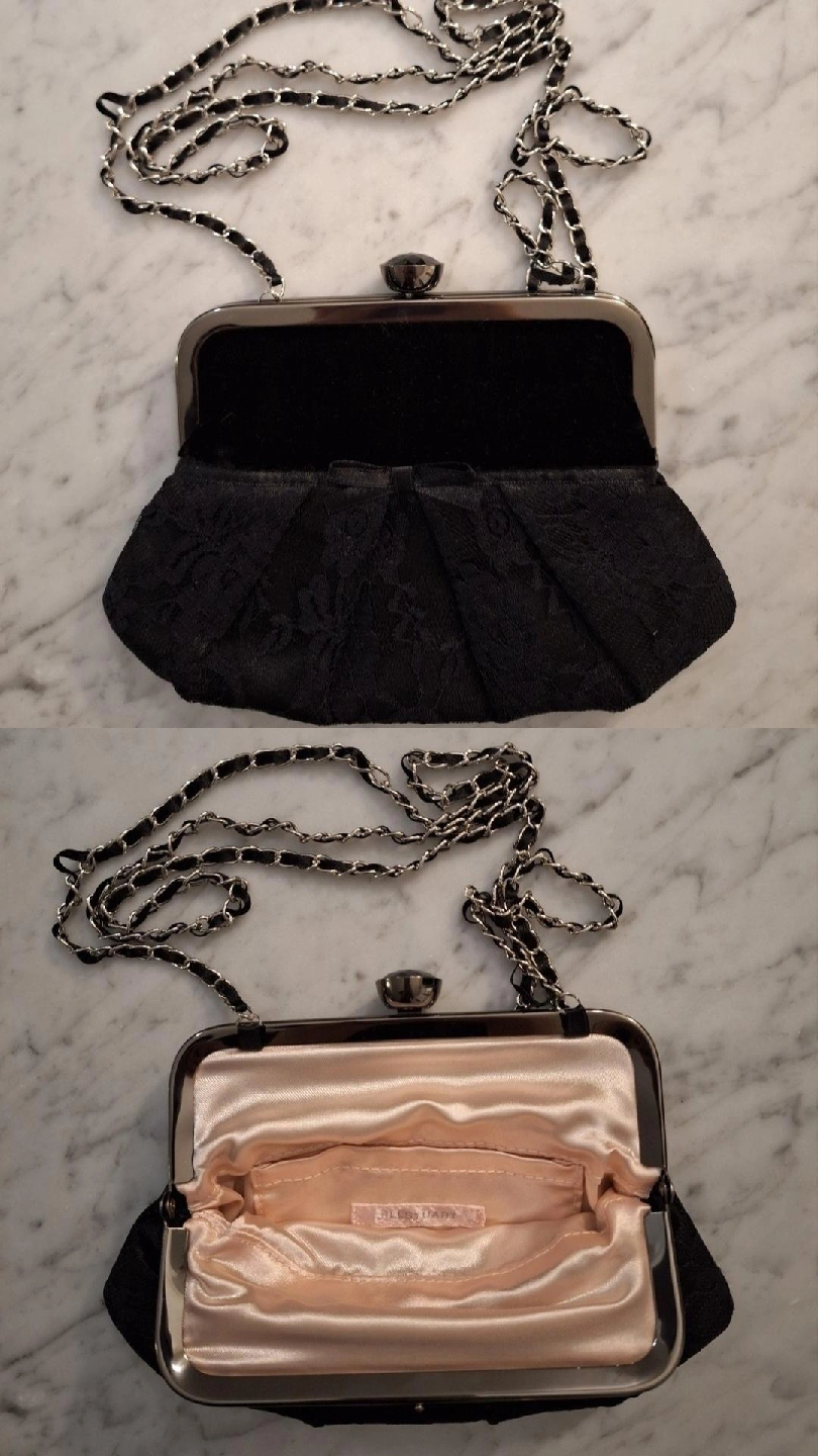 JILL STUART Brand New Black Lace Mini Crossbody Bag