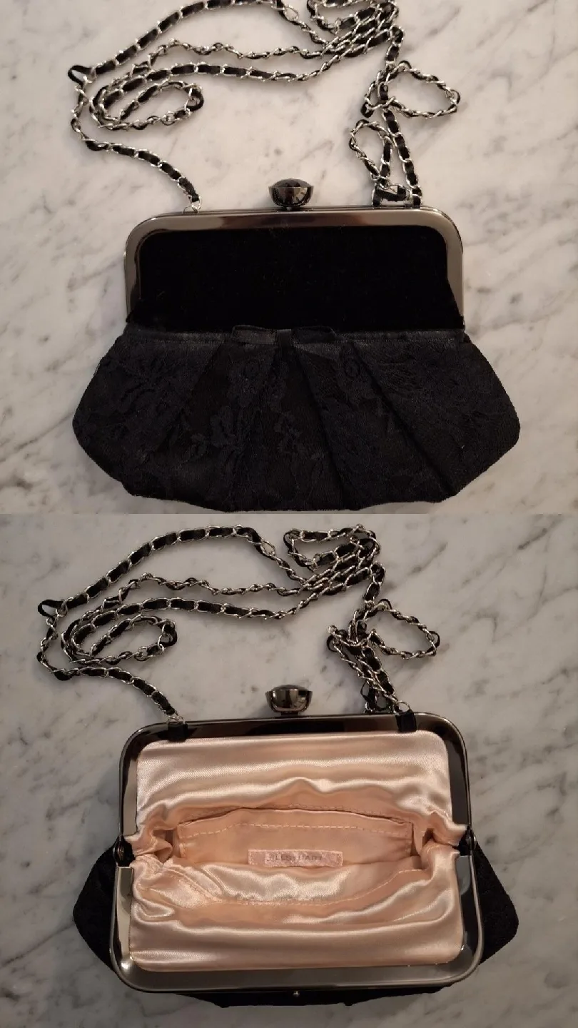 JILL STUART Brand New Black Lace Mini Crossbody Bag