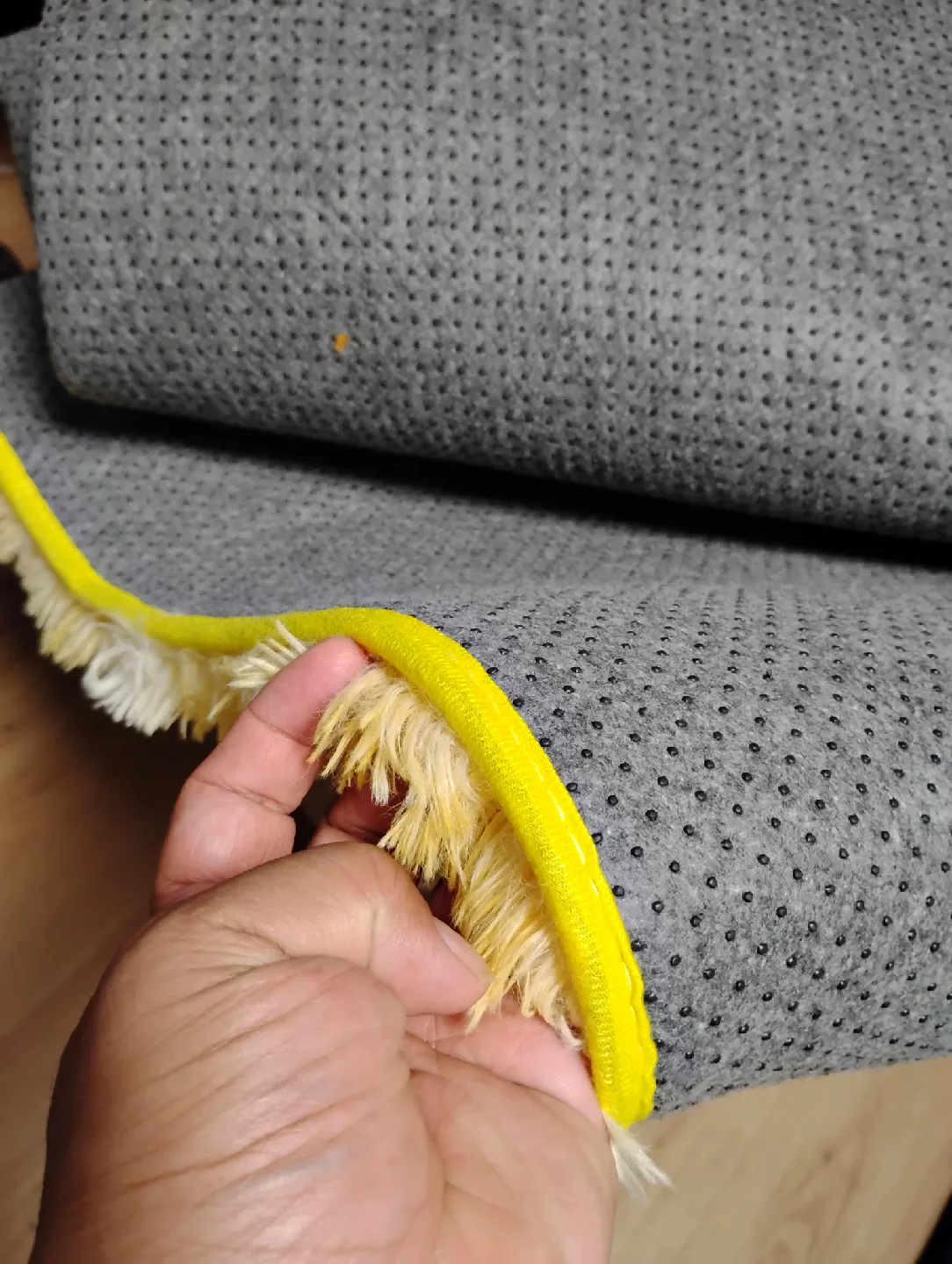 Yellow & Grey Shag Rug image indicator(6)