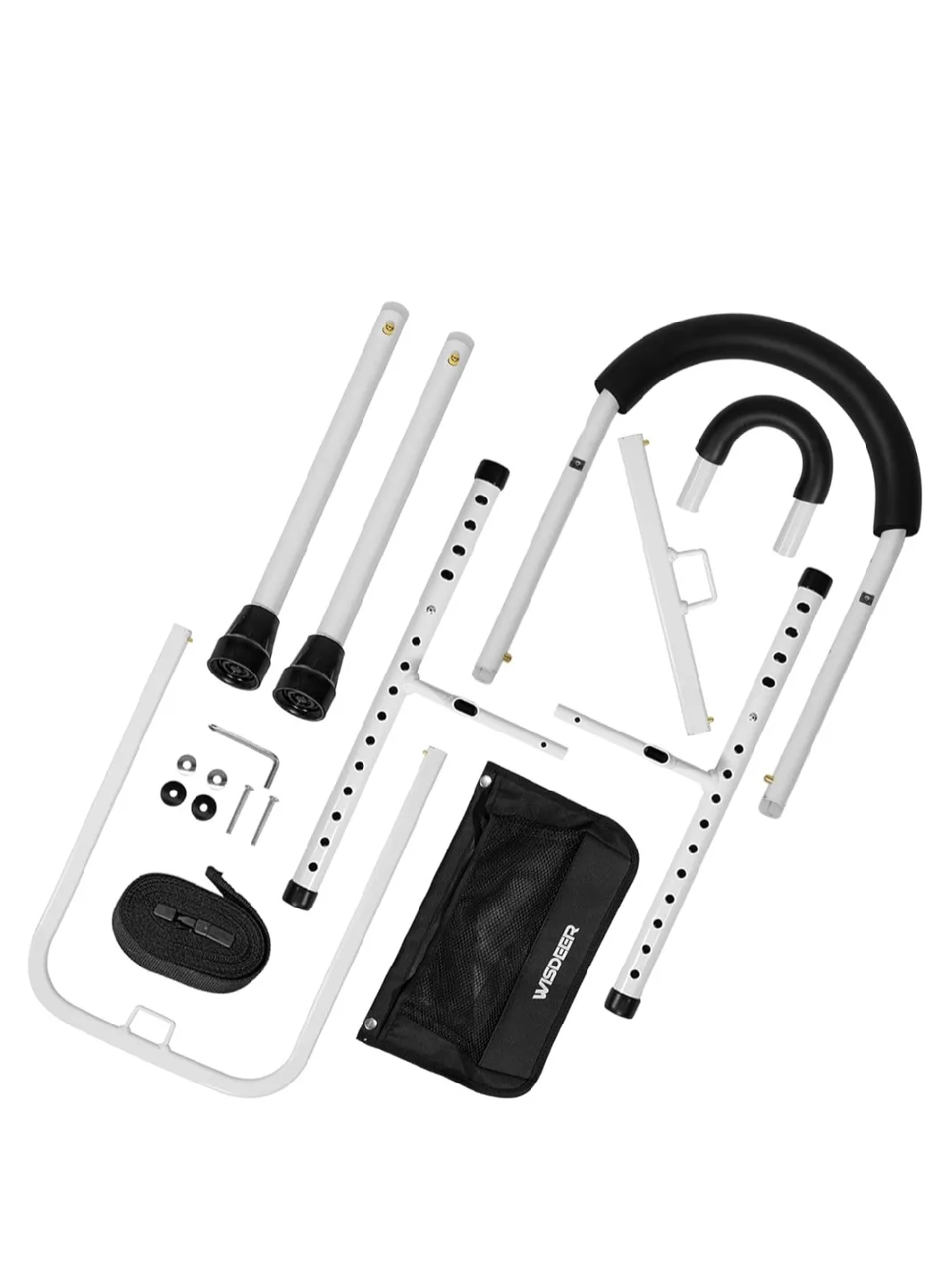 Bed Rail Bed Assist bar with Storage Pocket, Dual Handle Grab... thumbnail