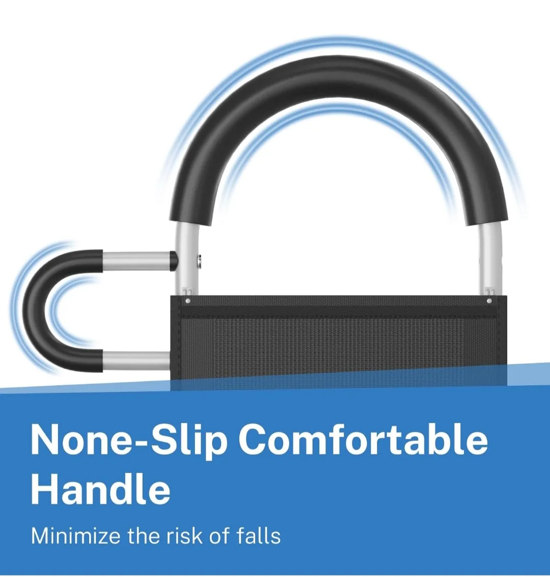 Bed Rail Bed Assist bar with Storage Pocket, Dual Handle Grab... image indicator(3)