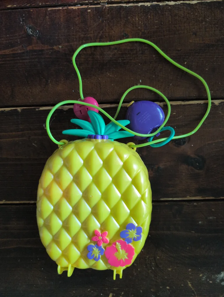Vintage Polly Pocket Pineapple Purse Compact thumbnail
