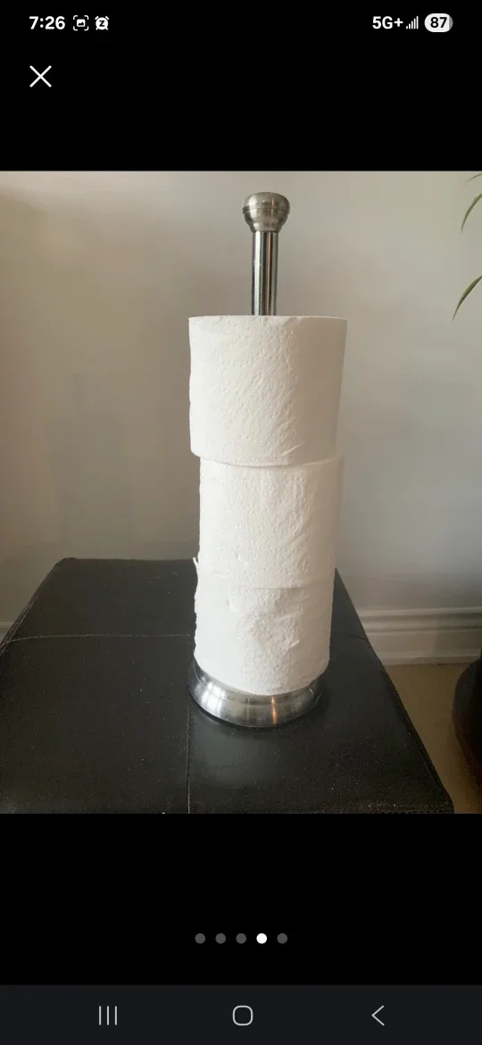 Standing Toilet Paper Holder - Chrome Finish image indicator(3)