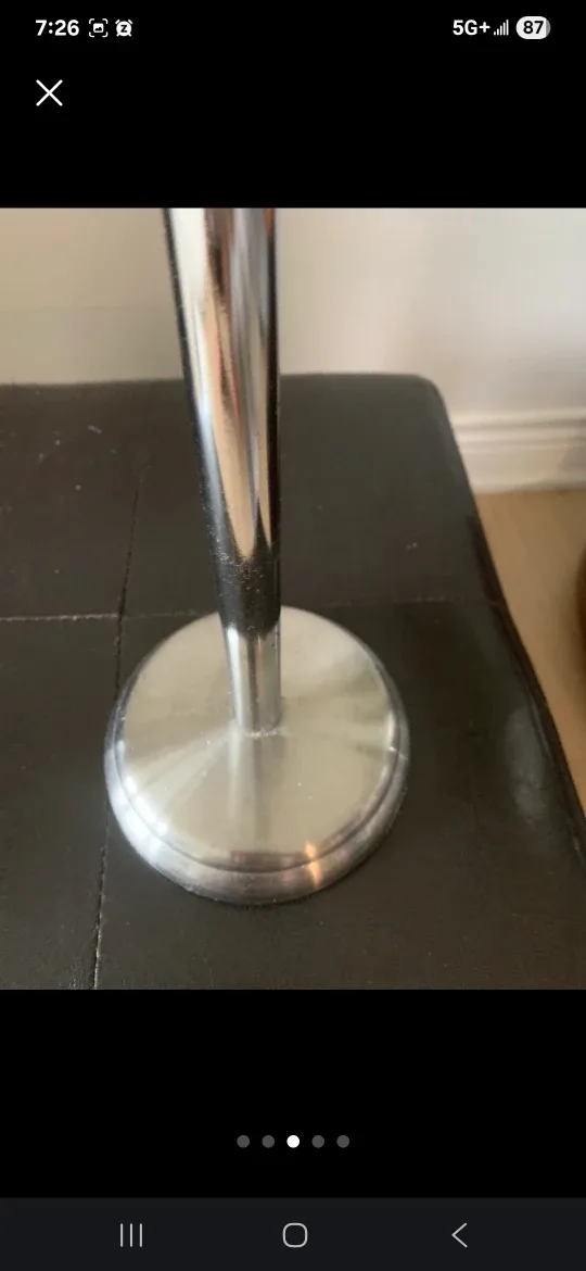 Standing Toilet Paper Holder - Chrome Finish image indicator(4)