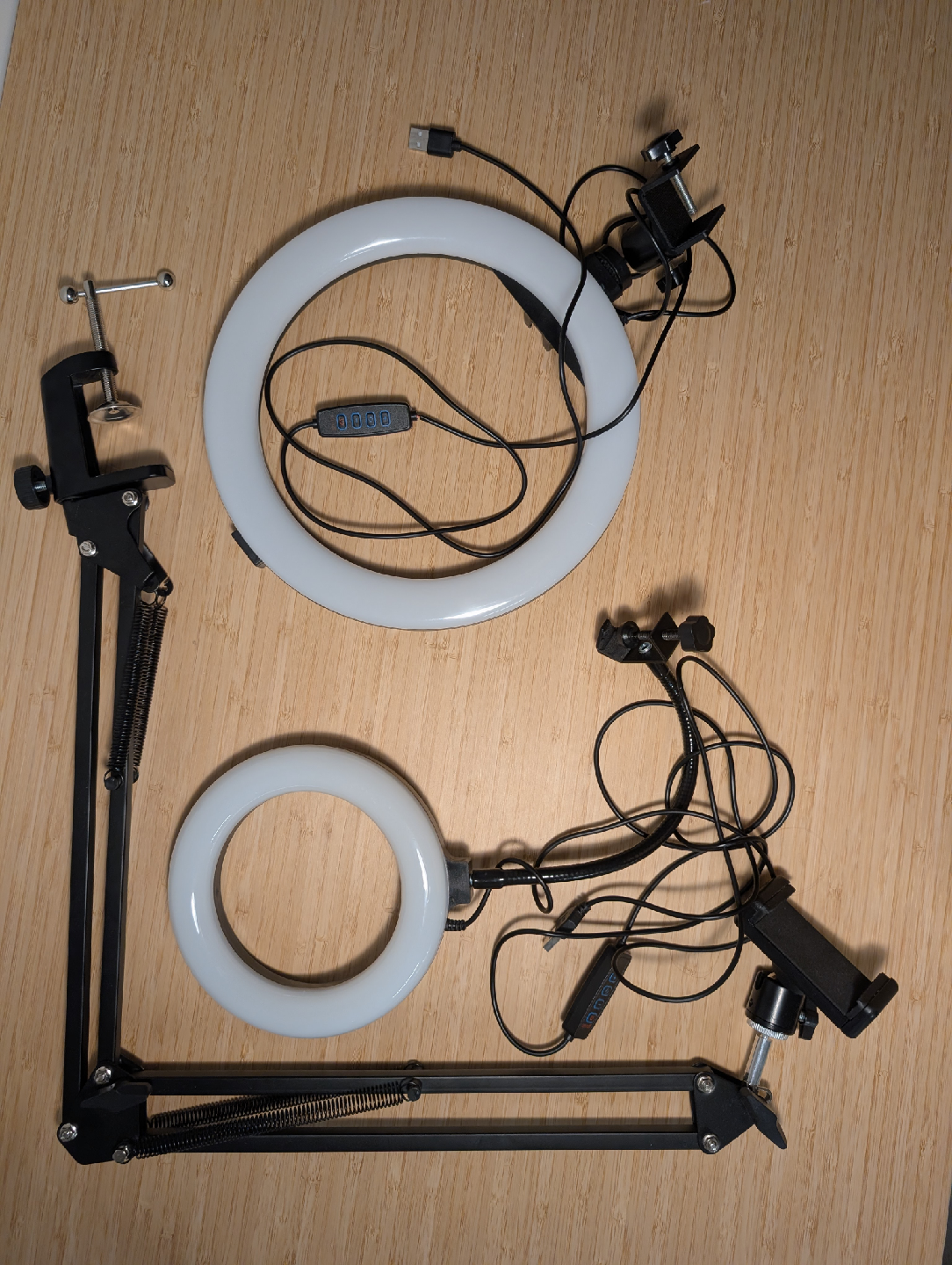 LED Ring Light with Stand & Phone Holder