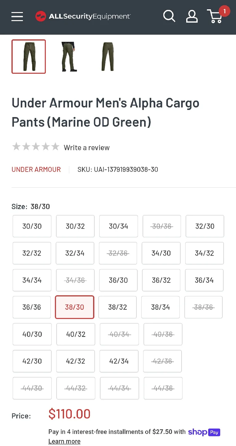 Under Armour Alpha Cargo Pants image indicator(3)
