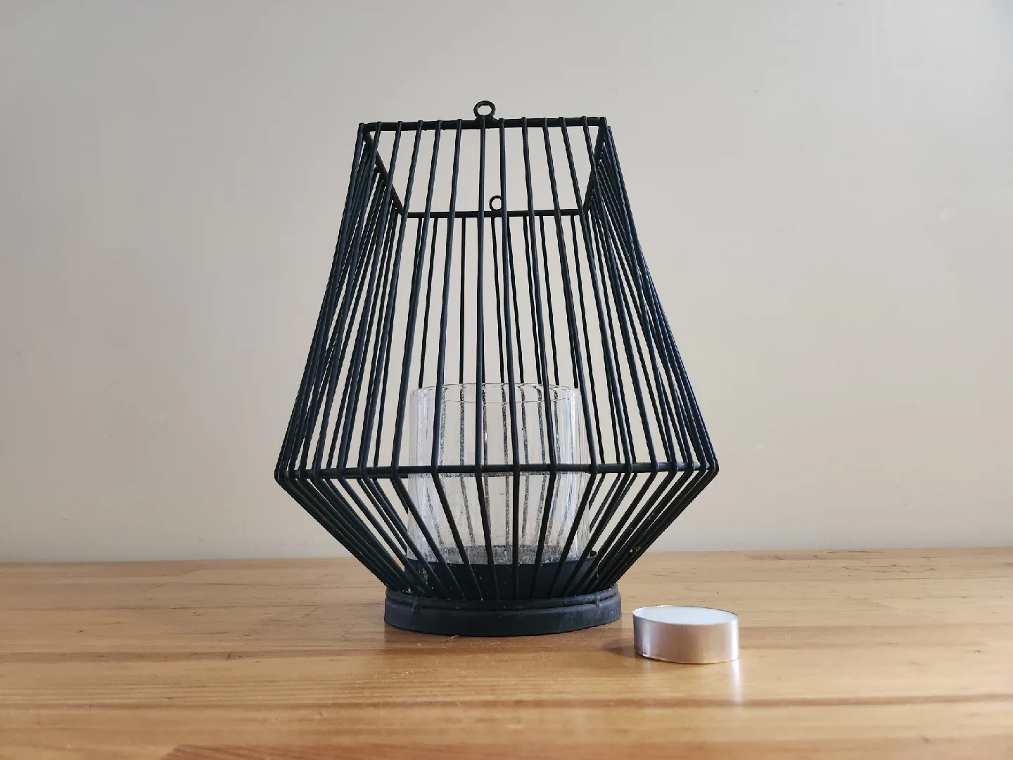 Black Metal Wire Candle Holder ❤️ thumbnail