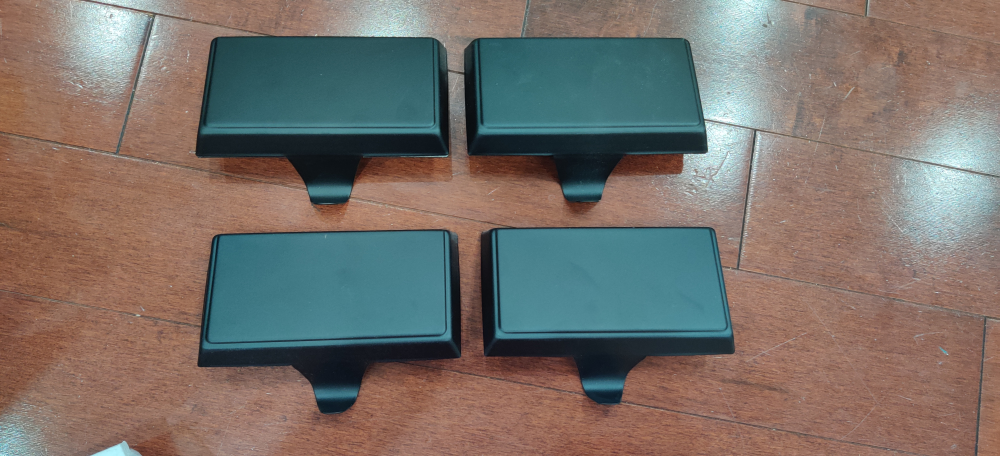 4x Black Christmas Stocking Holders