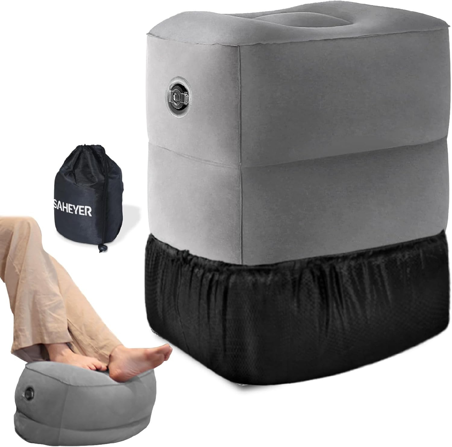 Inflatable Foot Rest Pillow for Travel