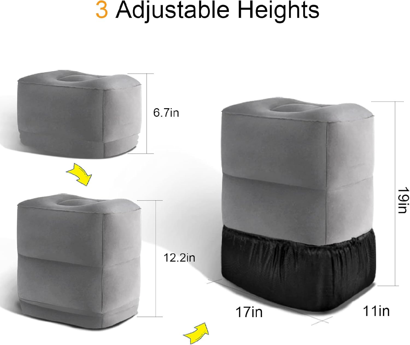 Inflatable Foot Rest Pillow for Travel - photo 4