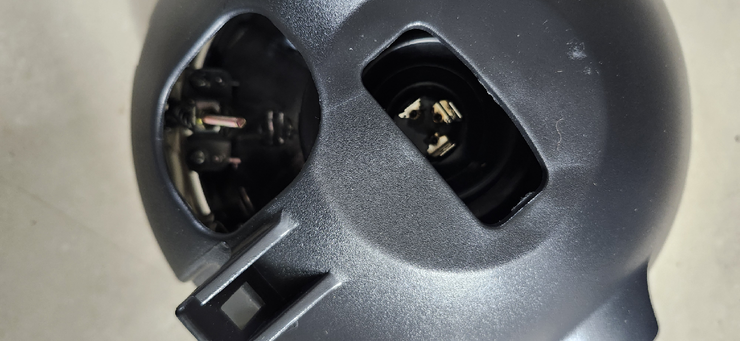 Motorcycle Headlight - Black & Chrome - photo 3