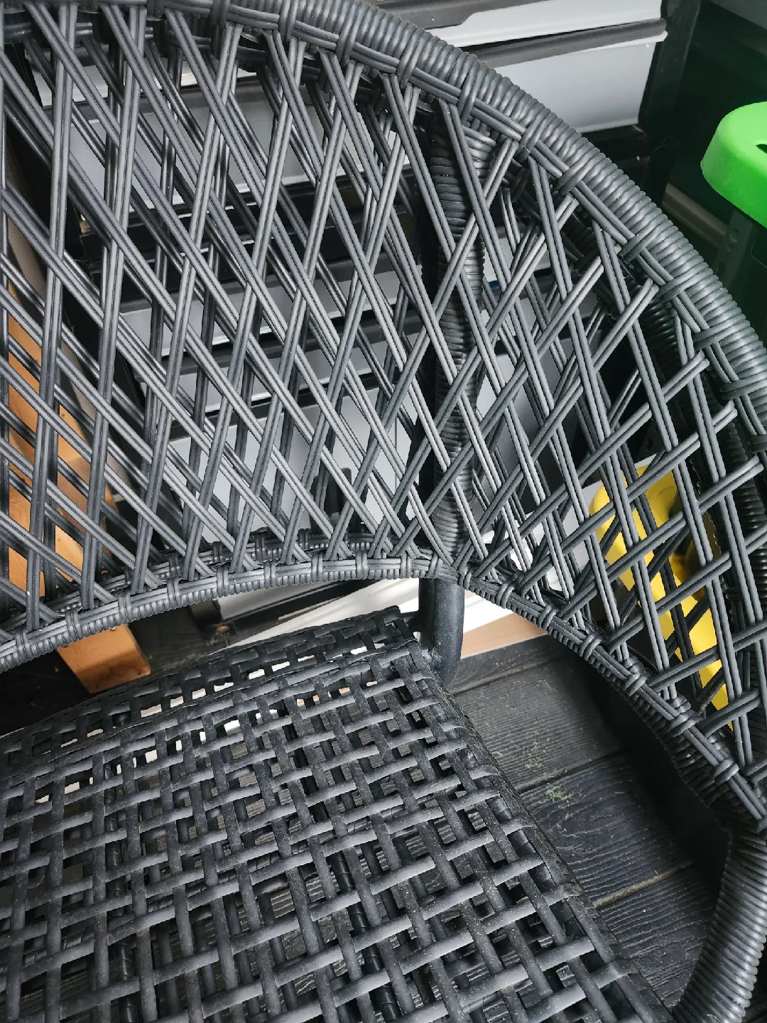 Brand New Set Of Black Wicker Outdoor Chairs image indicator(3)