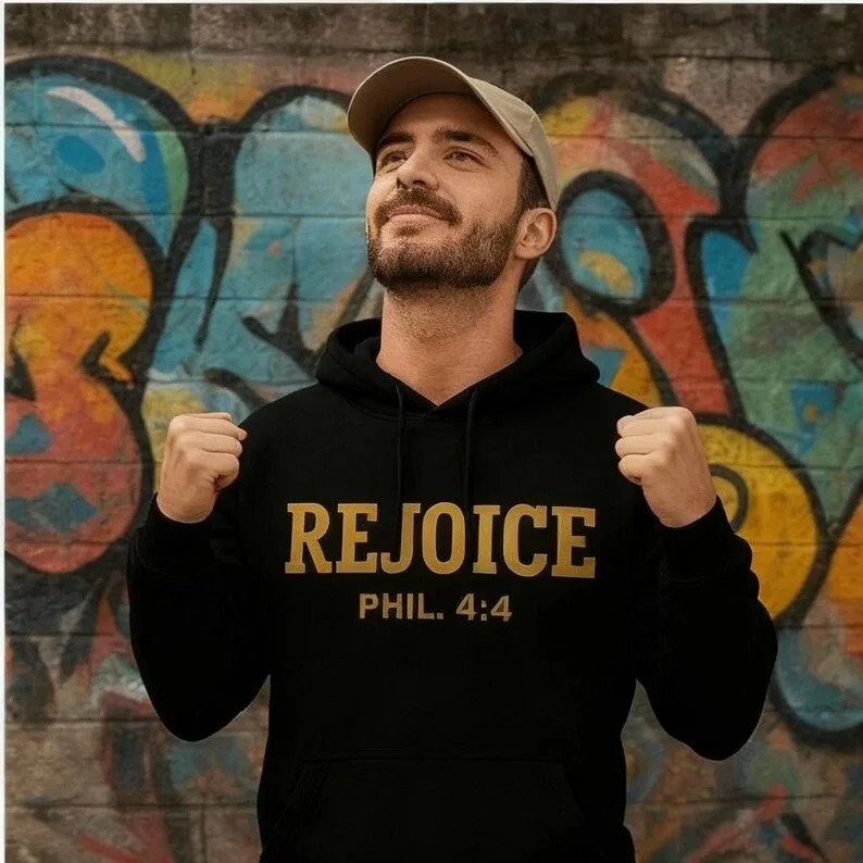 Christian Hoodie - Black - Free Delivery - NEW thumbnail