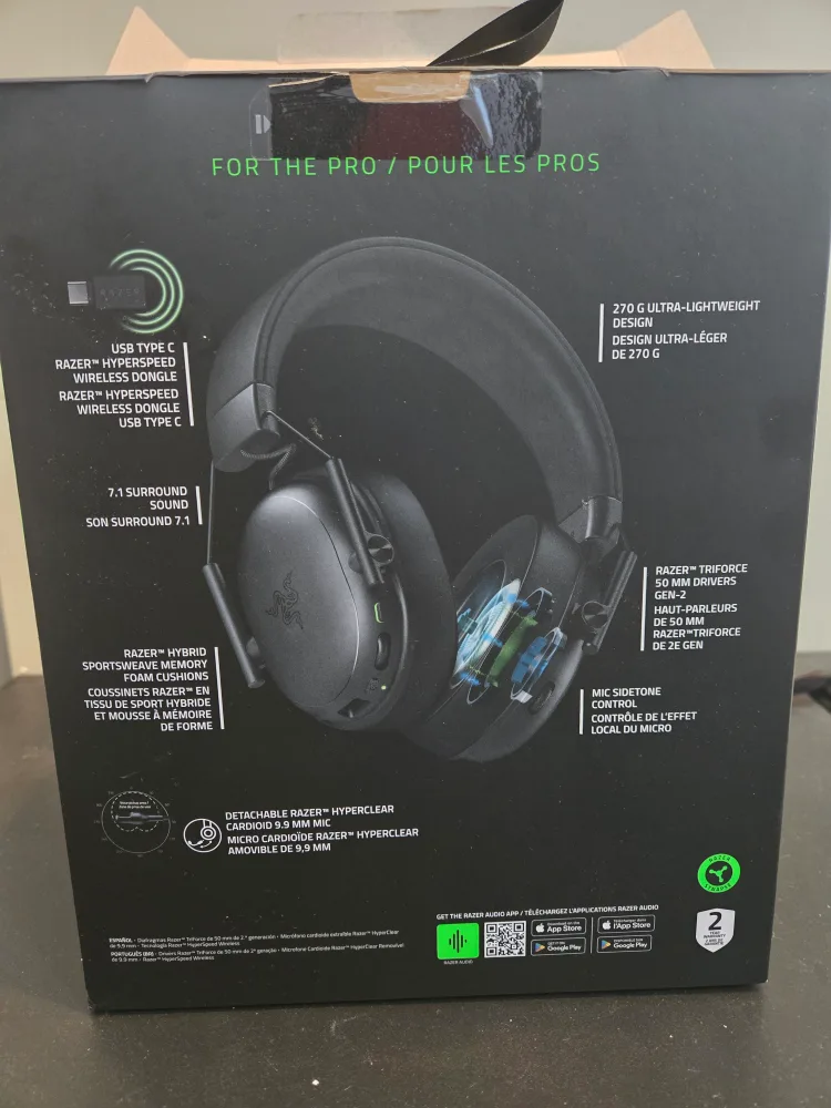 Razer Blackshark V2 X Hyperspeed Wireless Headset image indicator(3)