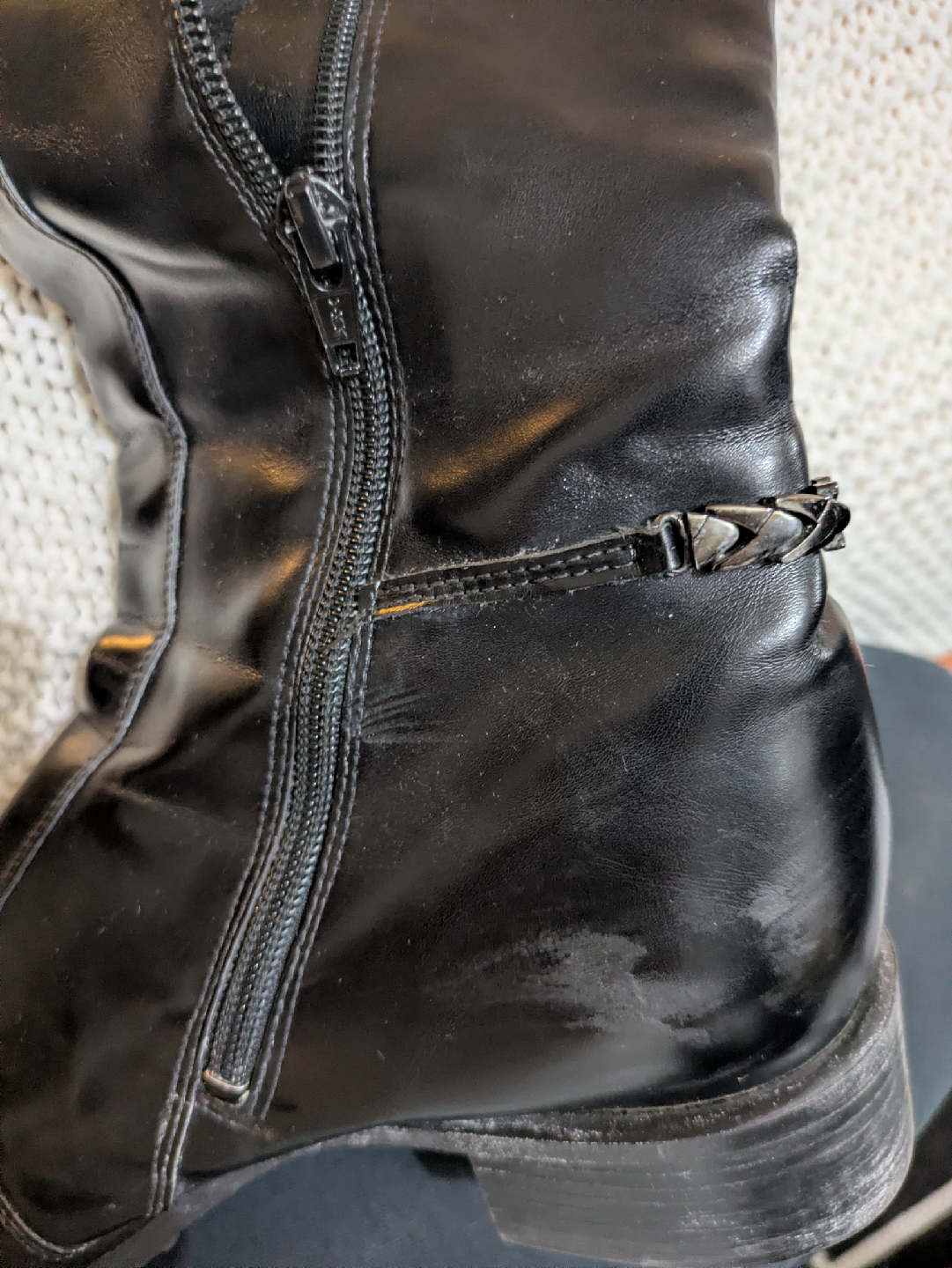 Pertti Palmroth Black Leather Boots - Size 7 - photo 4