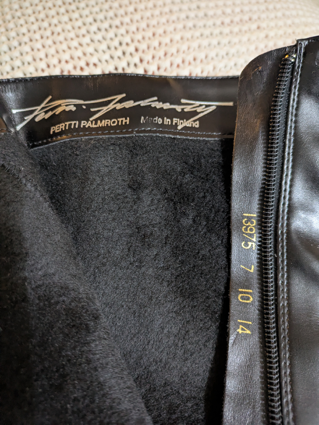 Pertti Palmroth Black Leather Boots - Size 7 - photo 5