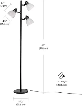 Black Floor Lamp, 63" Height image indicator(2)