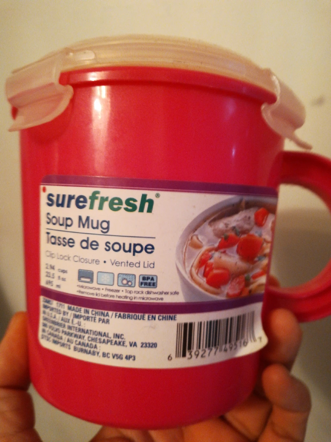 Sure Fresh Soup Mug - Pink