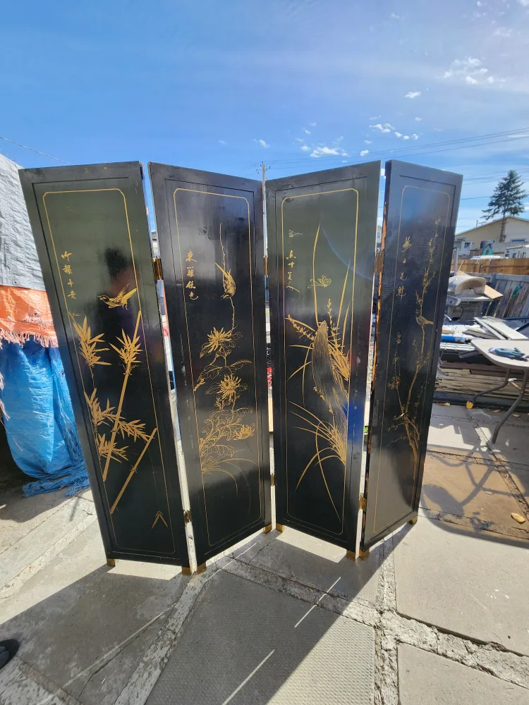 Vintage Chinese Black Lacquer image indicator(2)