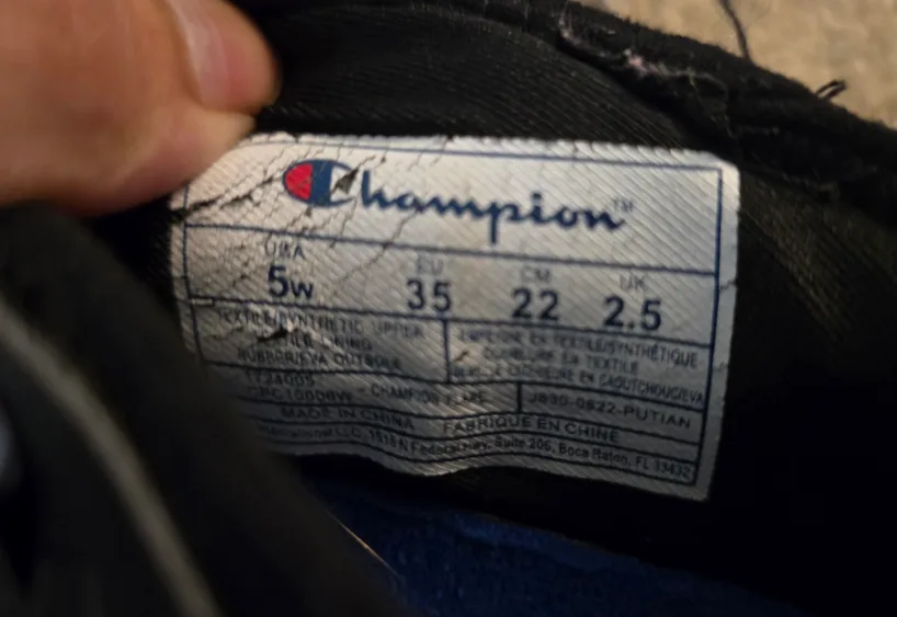 Kids Champion Black & White Sneakers - $5 image indicator(2)