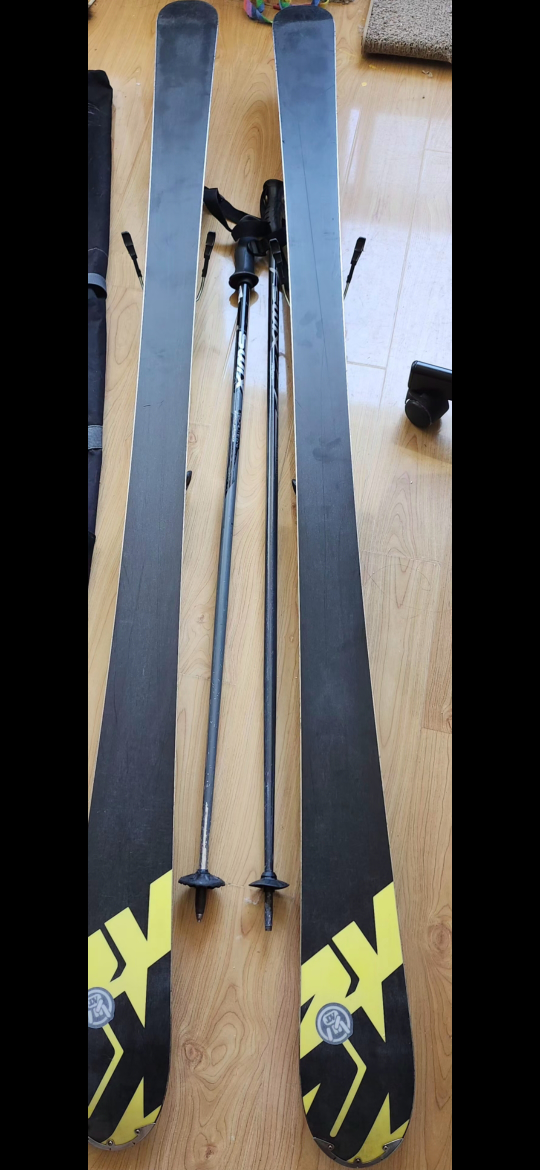 Skis and Swix Poles. 174cm