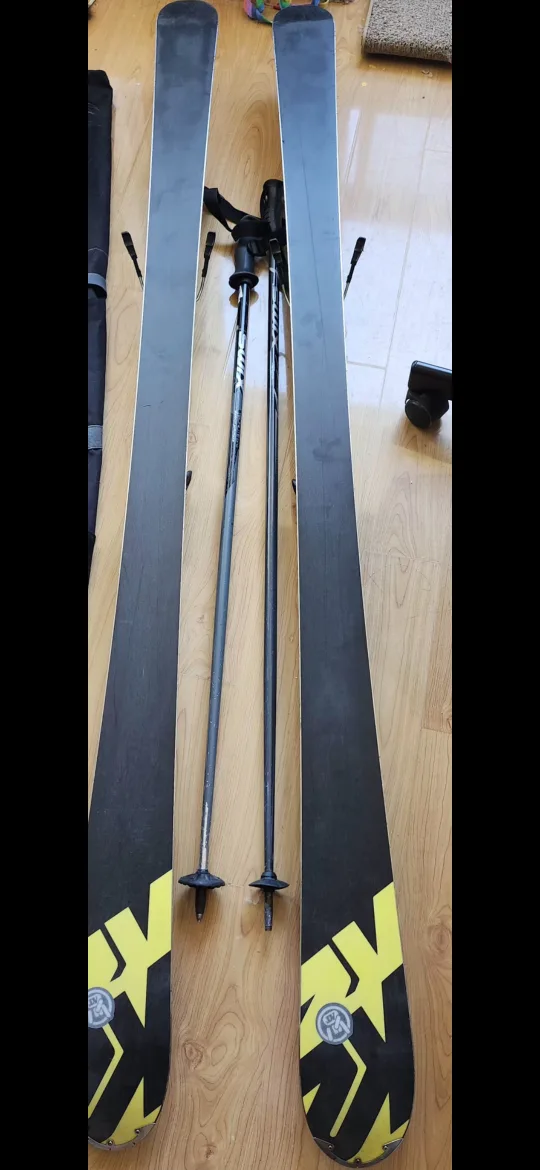 Skis and Swix Poles. 174cm thumbnail
