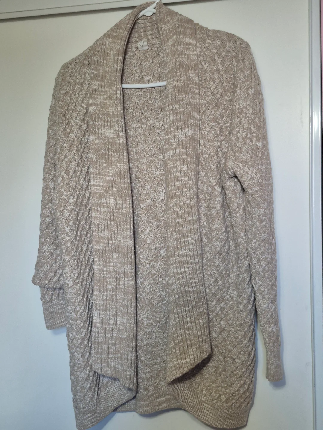 Old Navy Tan Knit Cardigan thumbnail