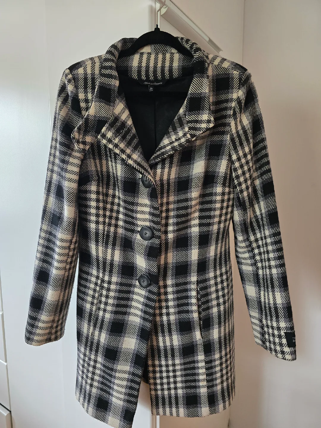Liz Claiborne Plaid Wool Blend Coat Size 10 thumbnail