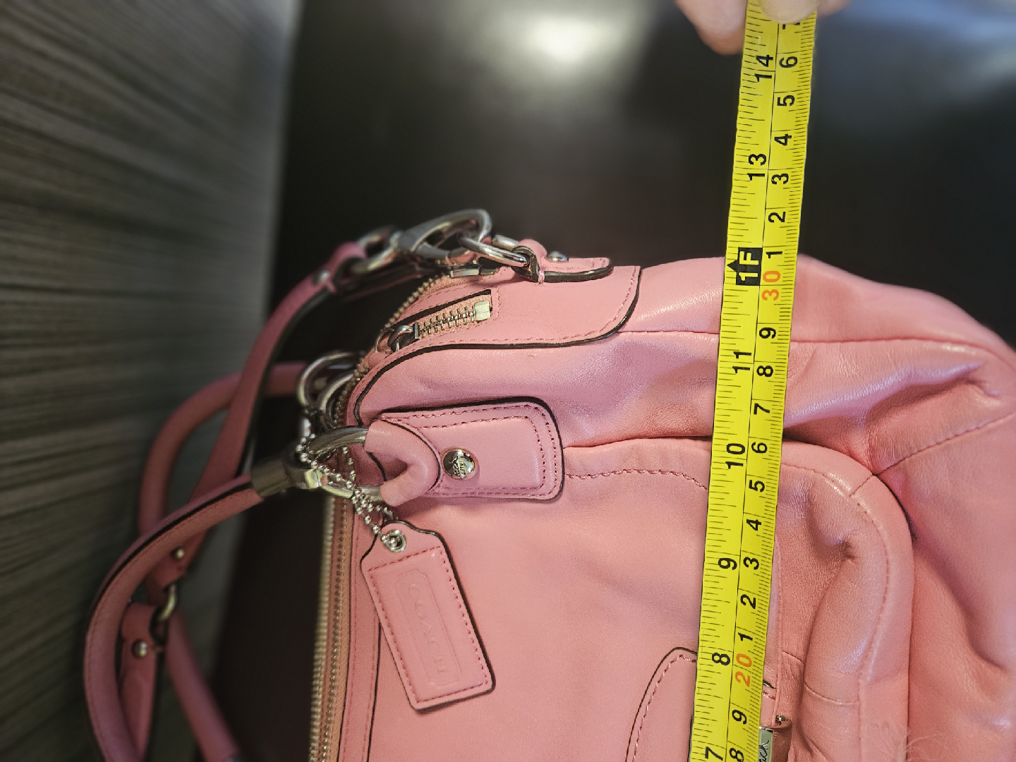 Coach Pink Leather Handbag - L1294-F22304 - photo 4
