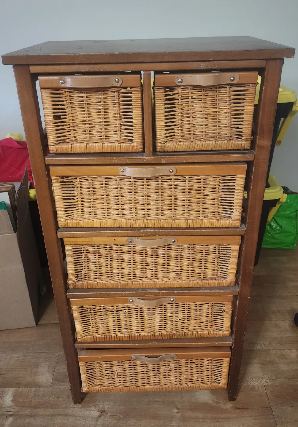 Wicker Tallboy Dresser (Pickup only)