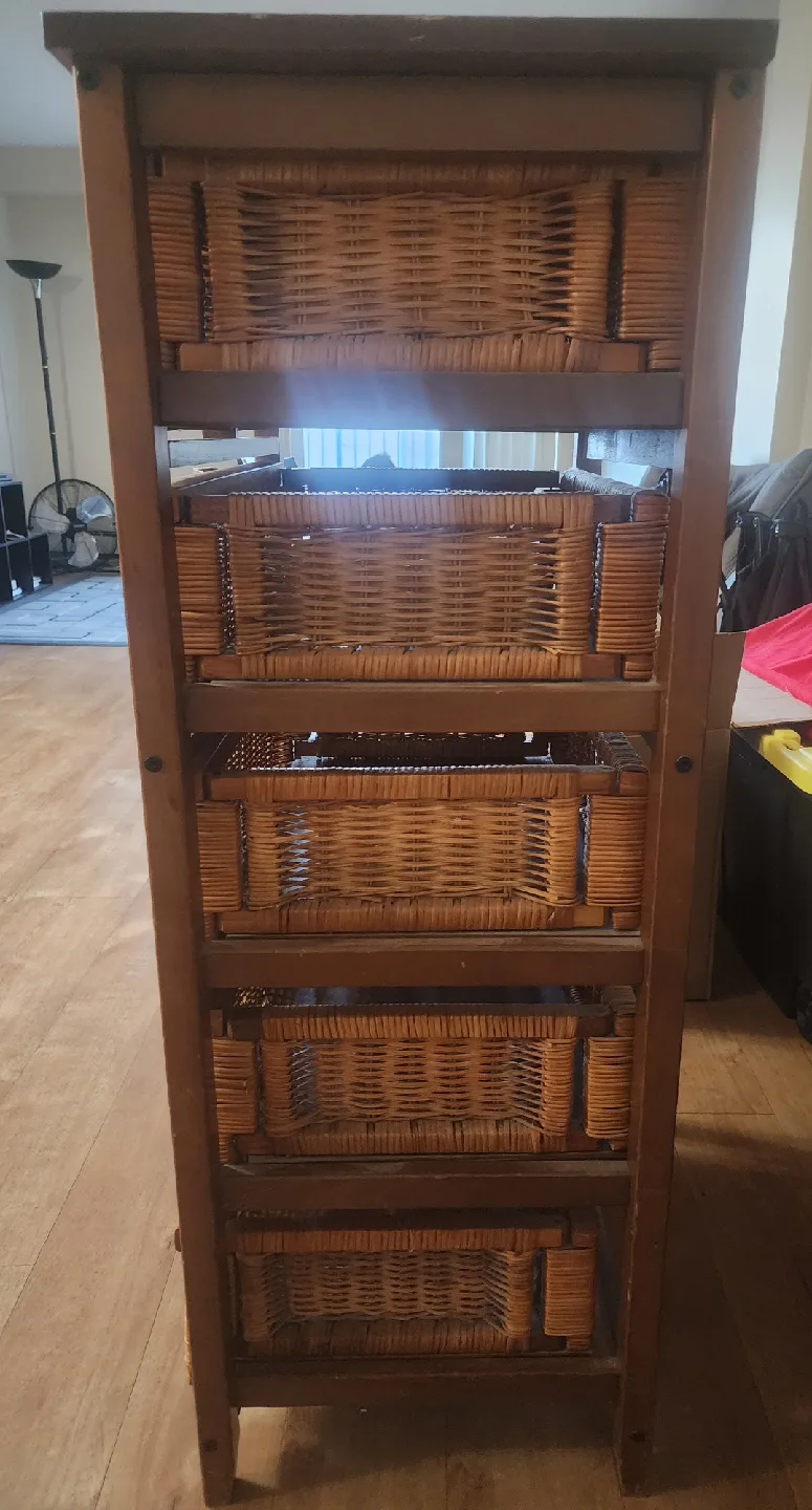 Wicker Tallboy Dresser (Pickup only) image indicator(3)