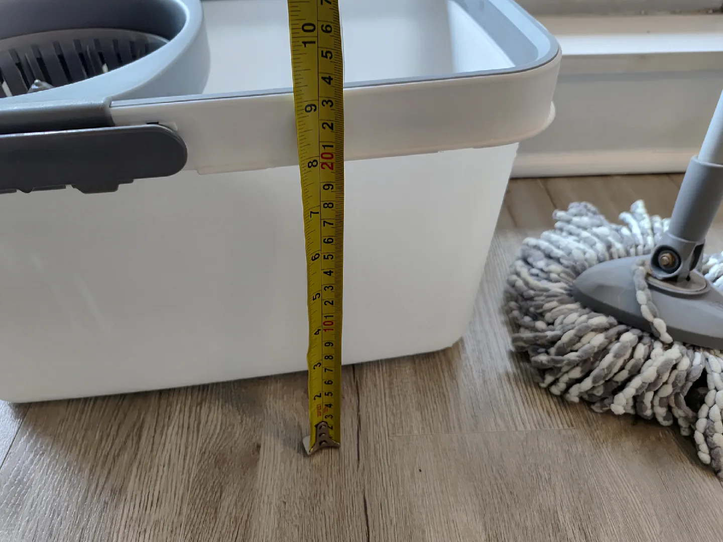 Spin mop with extra new head image indicator(5)