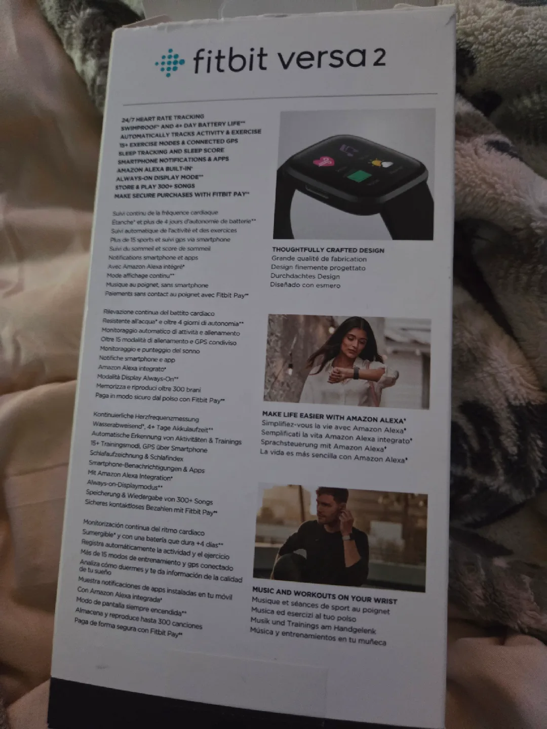 Fitbit Versa 2 Smartwatch - S/P L/G Size image indicator(2)