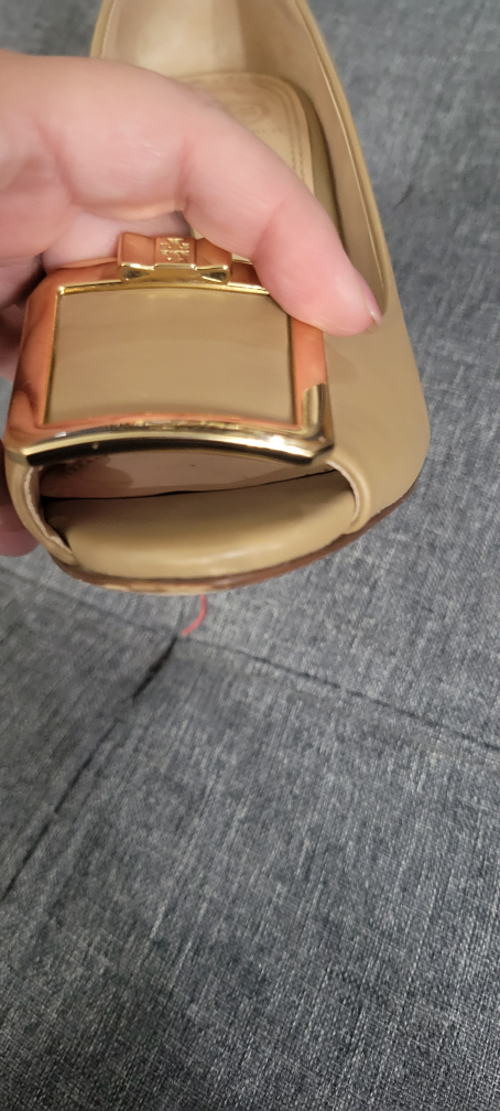 Tory Burch Nude Leather Wedges 6.5 size - photo 4