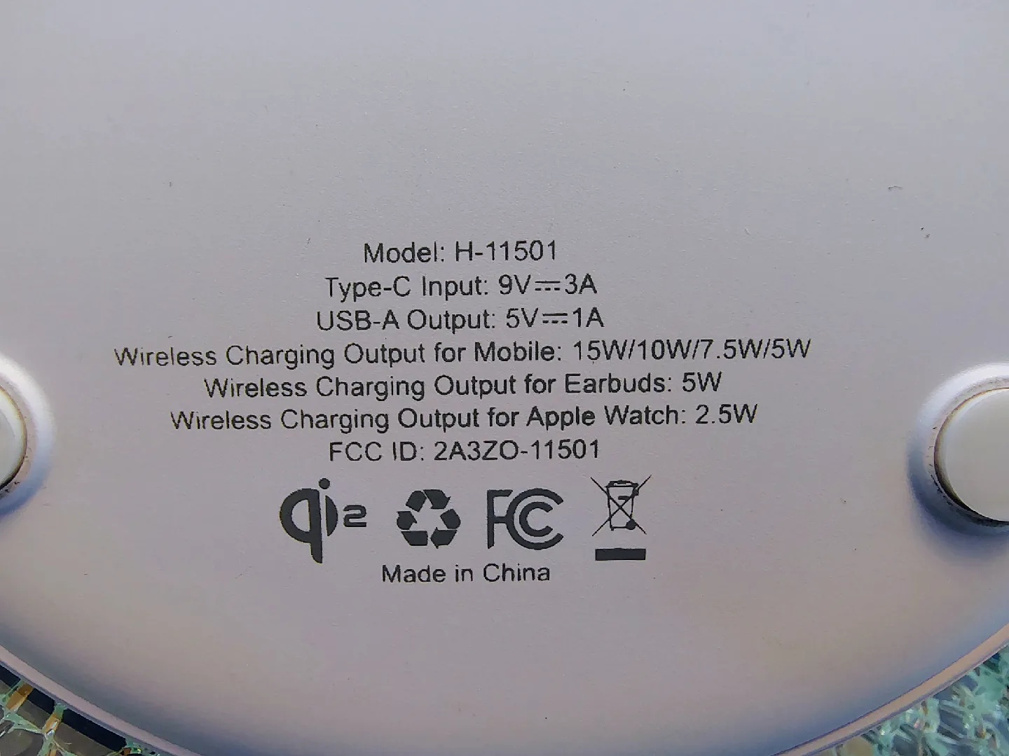 Uline H-11501 3-in-1 Wireless Charging Stand image indicator(2)