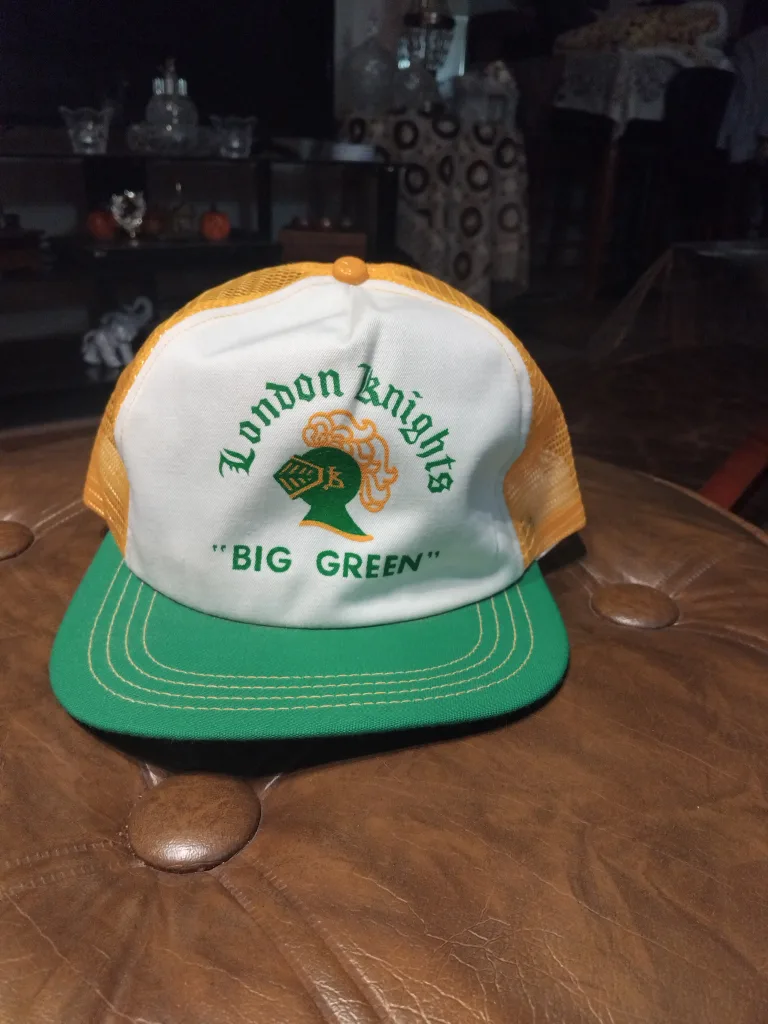 vintage London Knights "BIG GREEN" Trucker Hat thumbnail