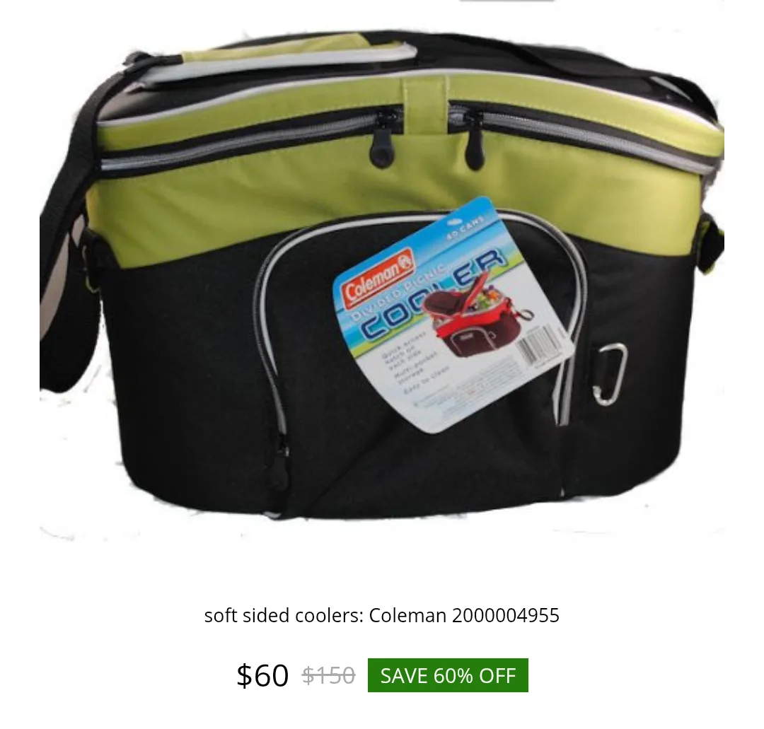 Coleman soft carry 30 can Cooler Bag thumbnail